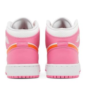 Air Jordan 1 Mid GS Pinksicle Orange Size 6Y
